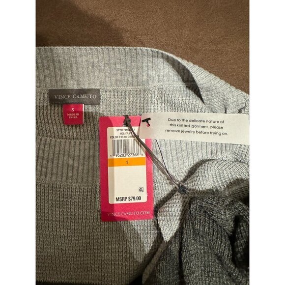 Vince Camuto Striped Relaxed Boatneck Sweater NWT - Picture 5 of 6